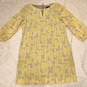 NY & Co. Yellow Shift Dress